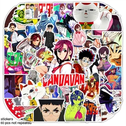 Anime Stickers Pack - 60pcs Cute & Funny Cartoon Aesthetic Decals for Laptop, Skateboard & Phone (60PCS)