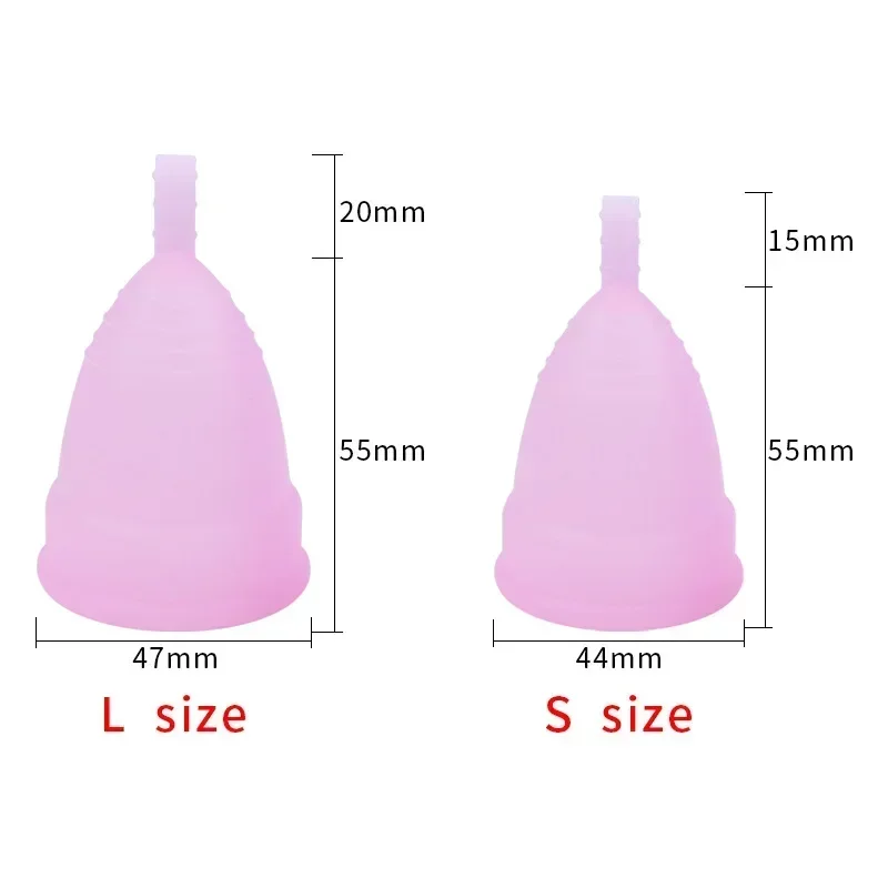 Menstrual Cup 1pc Foldable and Retractable Menstrual Cup with Lid Portable Women's Sports and Side Leakage Prevention Silicone Monthly Cup