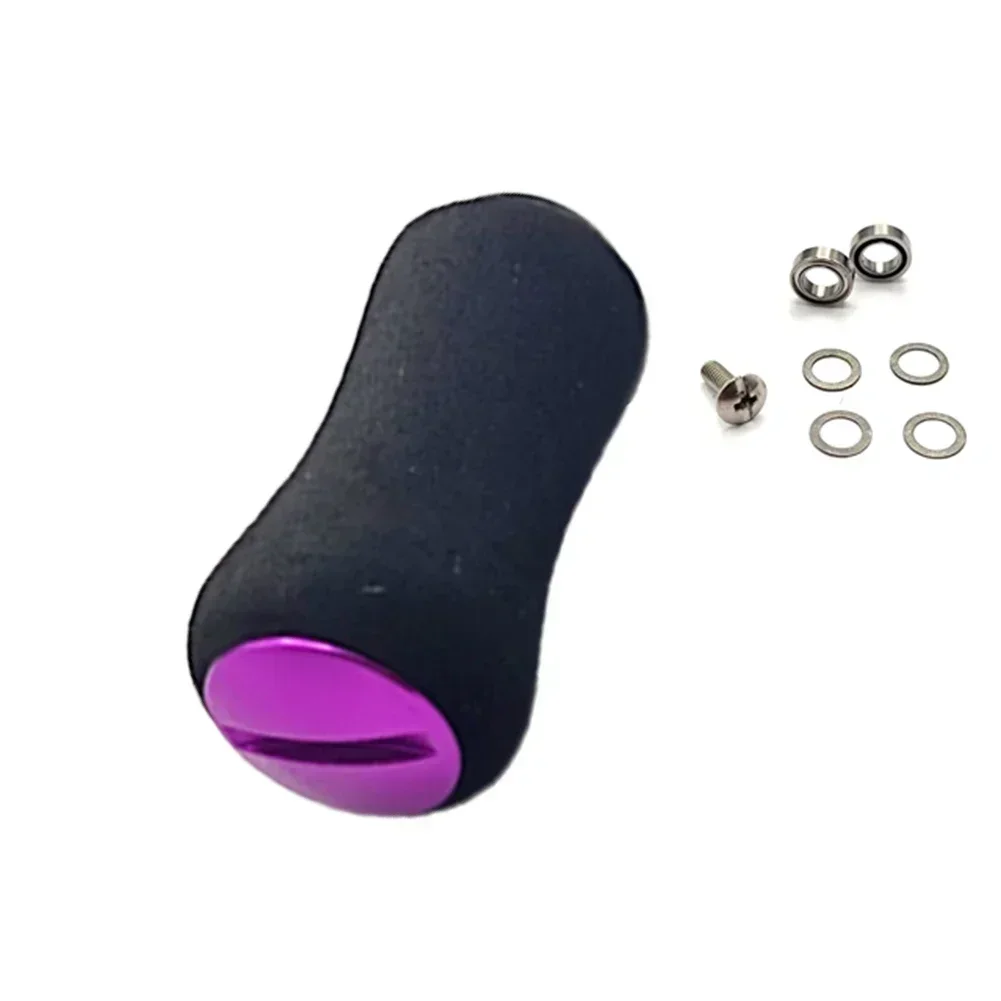 PATIKIL Maniglia di Potenza per Mulinello da Pesca, Maniglia in Lega di Alluminio con Pomello in Eva per Sostituzione Accessori Braccio di Leva, Oro