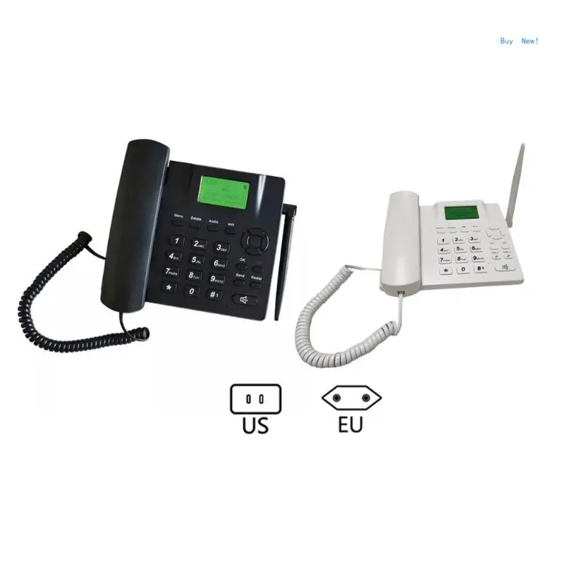 

Modern GSM6188VK Desktop Wireless Phone SIMCard LCD Screen Caller IDTalking
