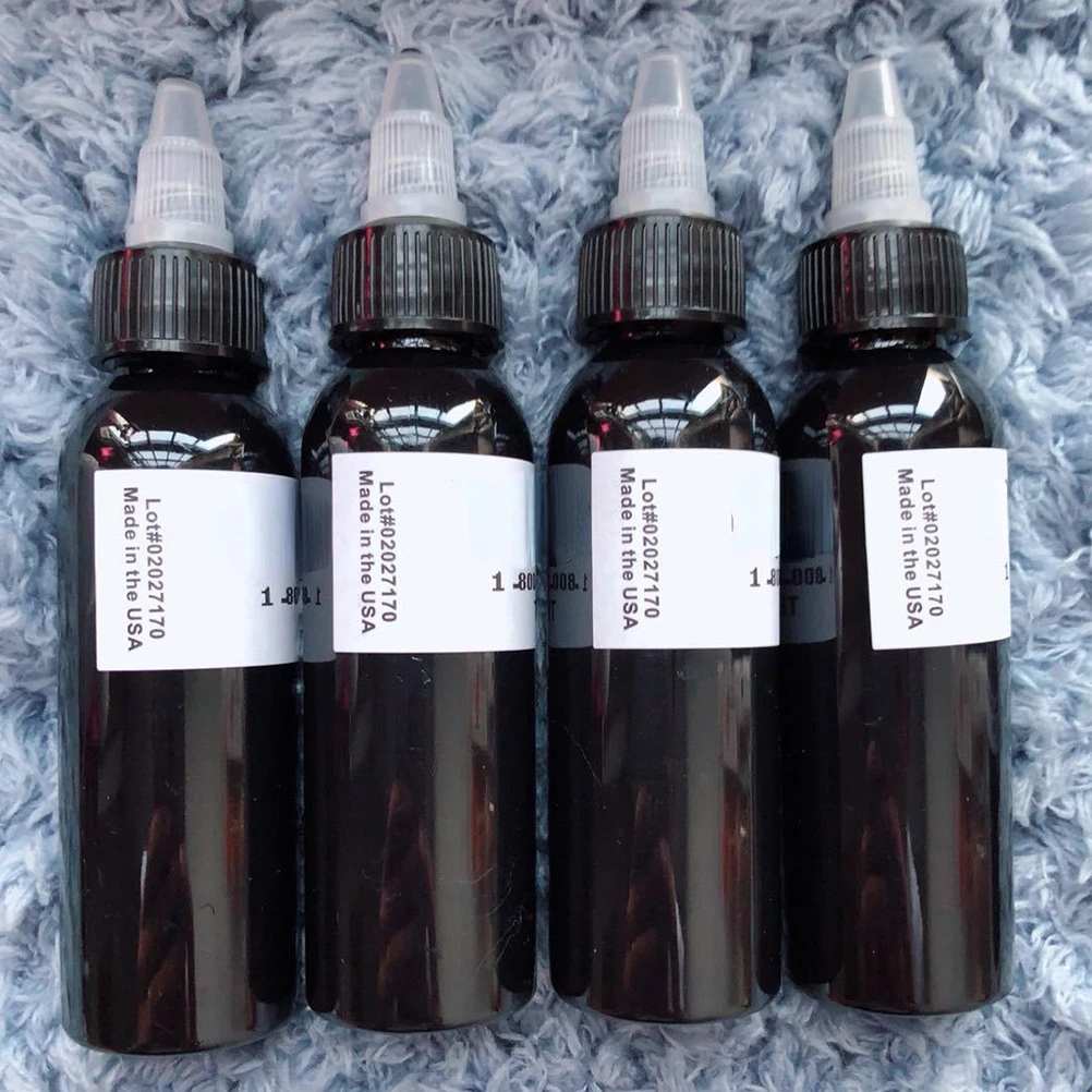 Tattoo Ink Tattoo Ink Pigment 30ml/60ml/90ml/120ml Black Tattoo Ink Pigment Professional DIY Tattoo Pigment Practice Ink Body Art