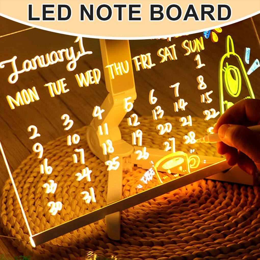 Fashion Led Drawing Board for Kids Creative Multi-Functional And Easy To Install Display Light Light Up Acrylic Message Board