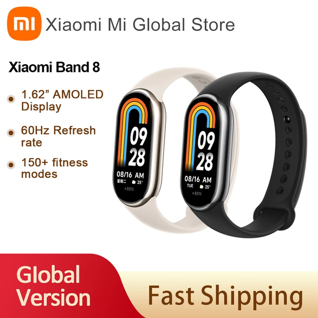 Xiaomi Mi Band 8 Smart Bracelet 7 Color AMOLED Blood Oxygen Smart band  Fitness Traker Heart