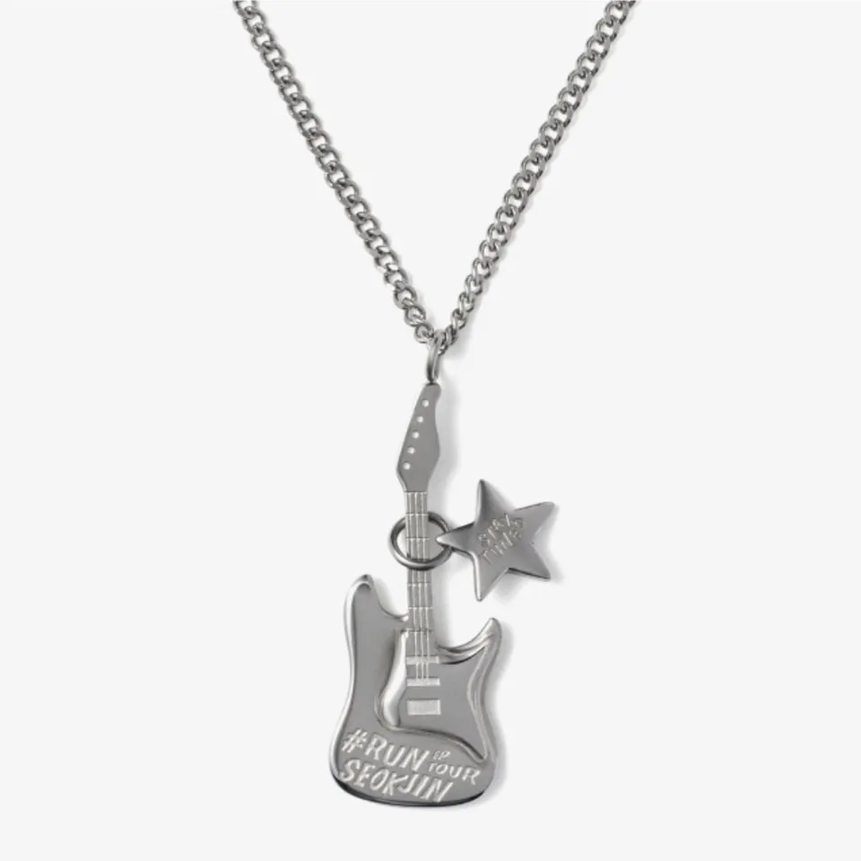 正規品・新品未開封・未使用！ [RUNSEOKJIN] Necklace Kpop Idol JIN RUNSEOKJIN Guitar Charm Necklace - AliExpress