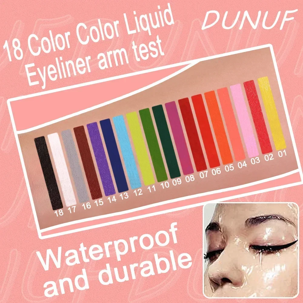 Blue Eye Liner Pen Liquid Eyeliner Pencil Eye Makeup Ultra-thin Long-Lasting Quick-Dry Eye Liner Original Korean Makeup Cosmetic 6