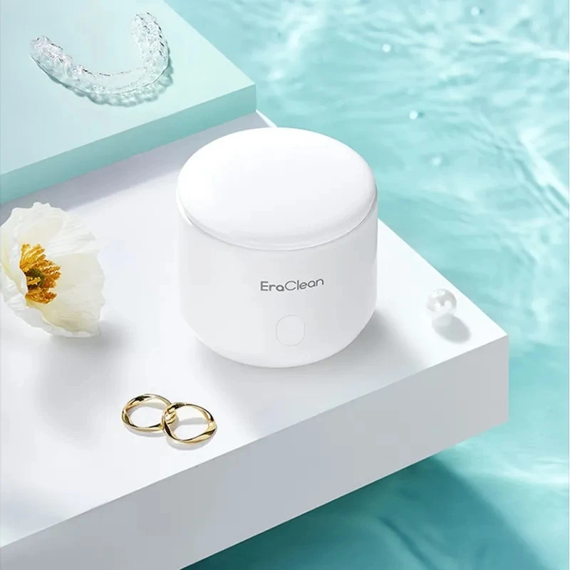 MI Eraclean Ultrasonic Cleaner For Invisible Braces Mini Portable Cleaning Machine With Storage Bag Rechargeable Denture Cleaner 6