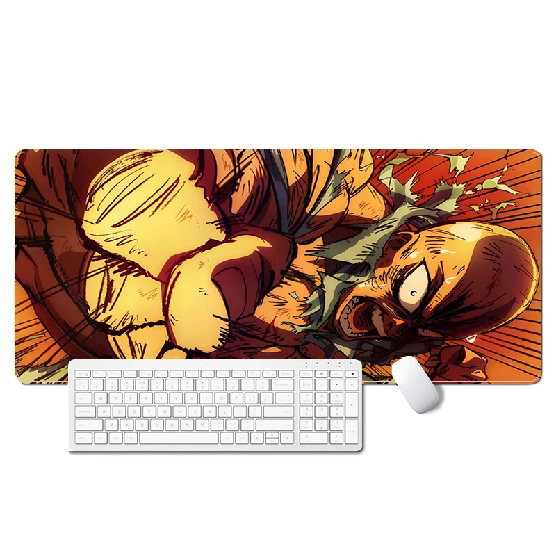 

Anime One Punch Man Mouse Pad Gamer Saitama Computer Keyboard Desk Mat Office Gaming Accessories Deskpad Pc Cabinet Mousepad Xxl