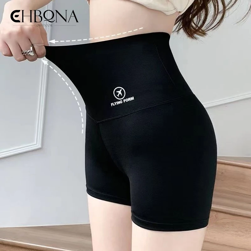Women Butt Lifting Yoga Shorts Elastic Workout High Waist Tummy Control Ruched Booty Pants Seamless Gym Compression Tights