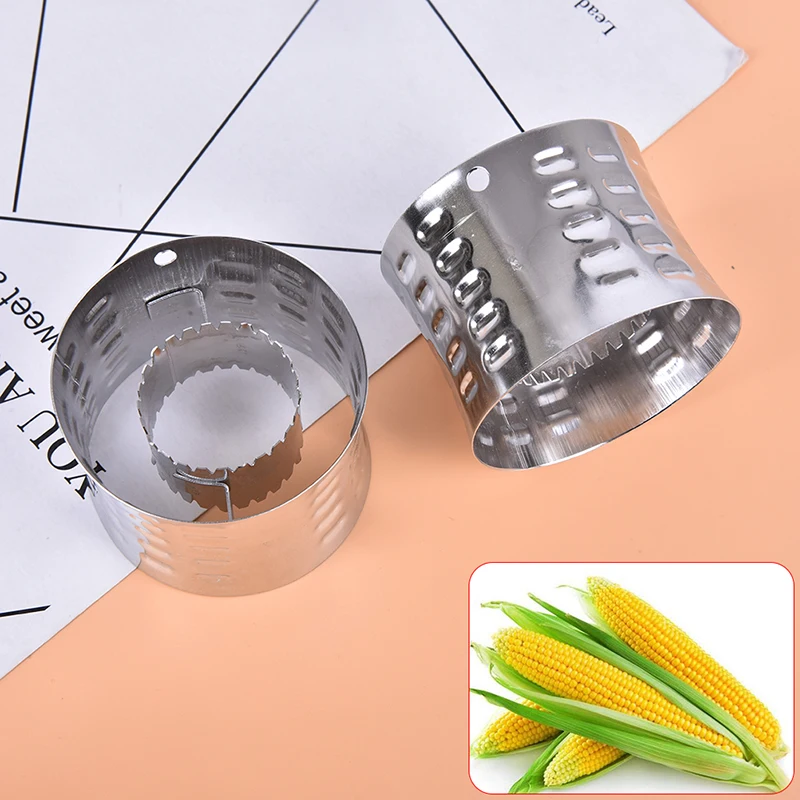 Stainless Steel Circular Corn Peeler with Serrated Blad Corns Peeling Machine Cob Shaver Planer Stripper Cutter Kitchen Tools