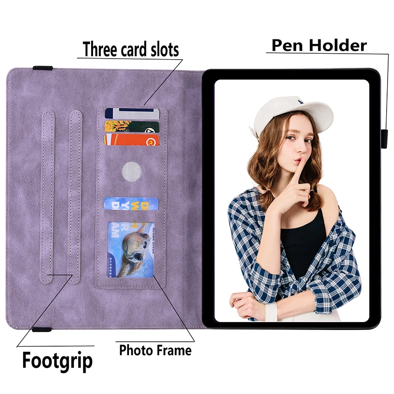Premium PU Leather Stand Cover for Tablets - Stylish and Durable Protection in Multiple Sizes
