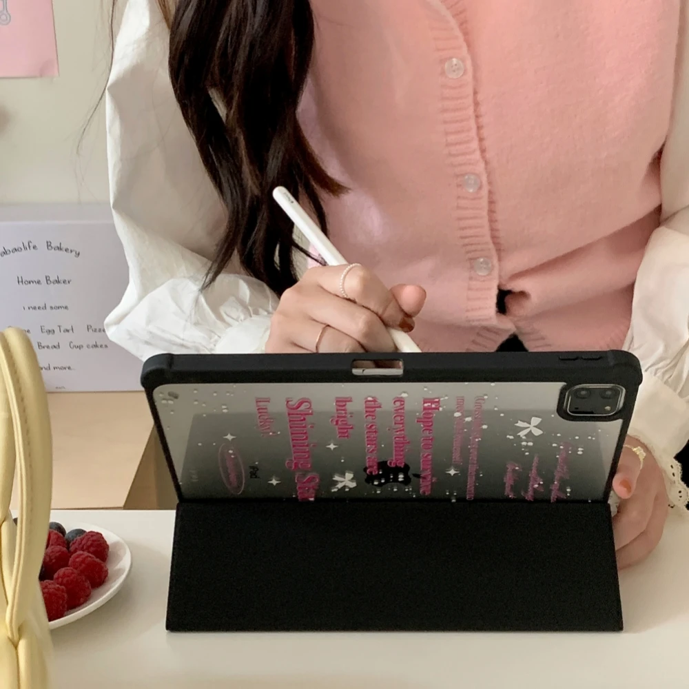 Minimalist Plaid Tablet Case For Apple iPad