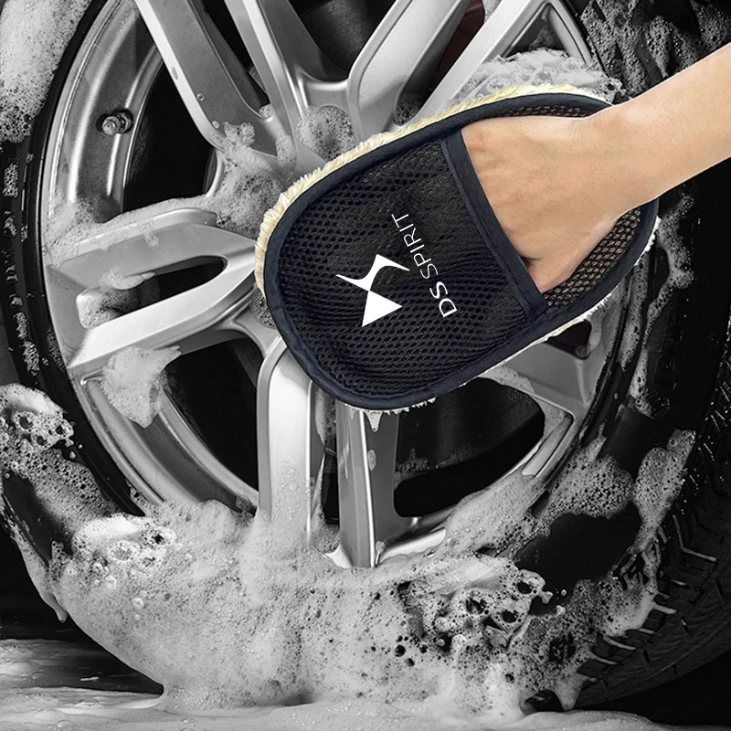 Car Wash Gloves Cleaning Care Dirt Removal Waxing Tool Accessories For DS SPIRIT DS4S DS5 5LS DS3 DS4 DS6 DS7 DS9 WILD RUBIS