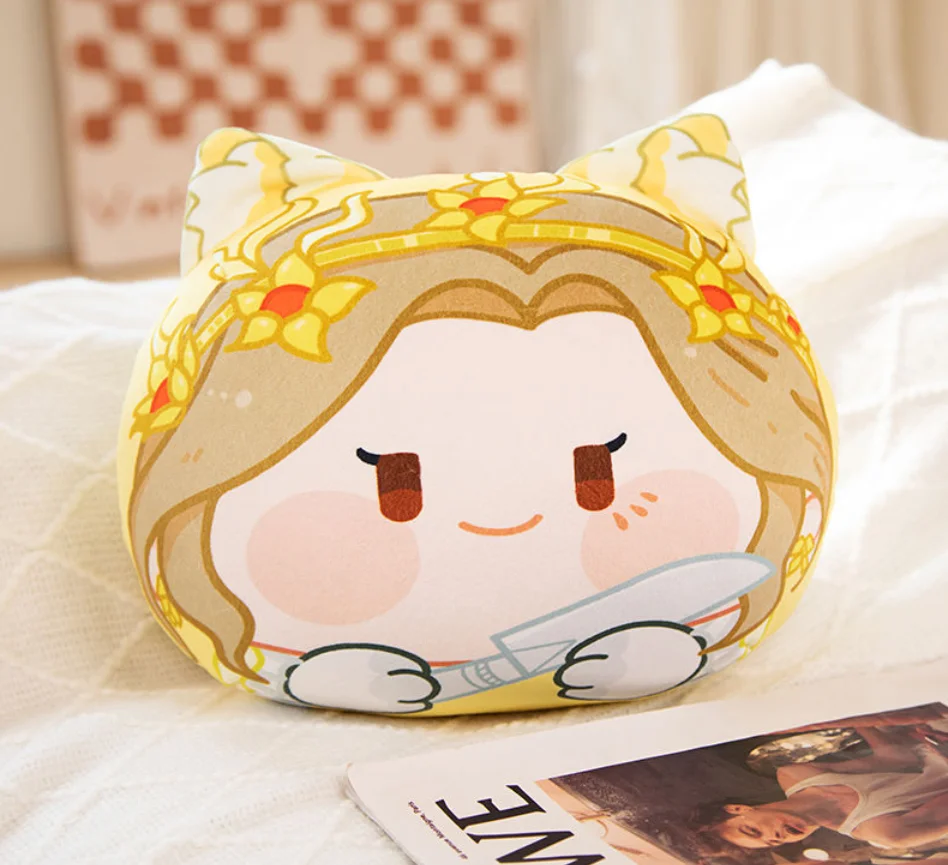 

Набивные милые персонажи из аниме, персонажи Мэри, плюшевая кукла, декор для комнаты, диванная подушка, сферическая Подушка, игрушки