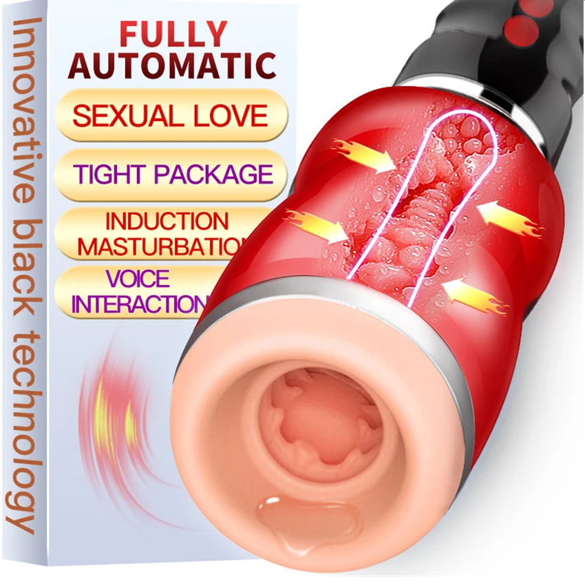 Masturbatore maschile automatico MLSice con tazza per gola profonda, clip per sesso orale, giocattoli per uomini_voghion.com