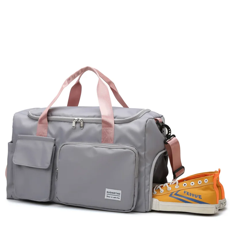 Waterproof Gym Fitness Yoga Sports Bags for Women Carry On Travel Bags Large Capacity Weekender Overnight Duffle Luggage Handbag 2