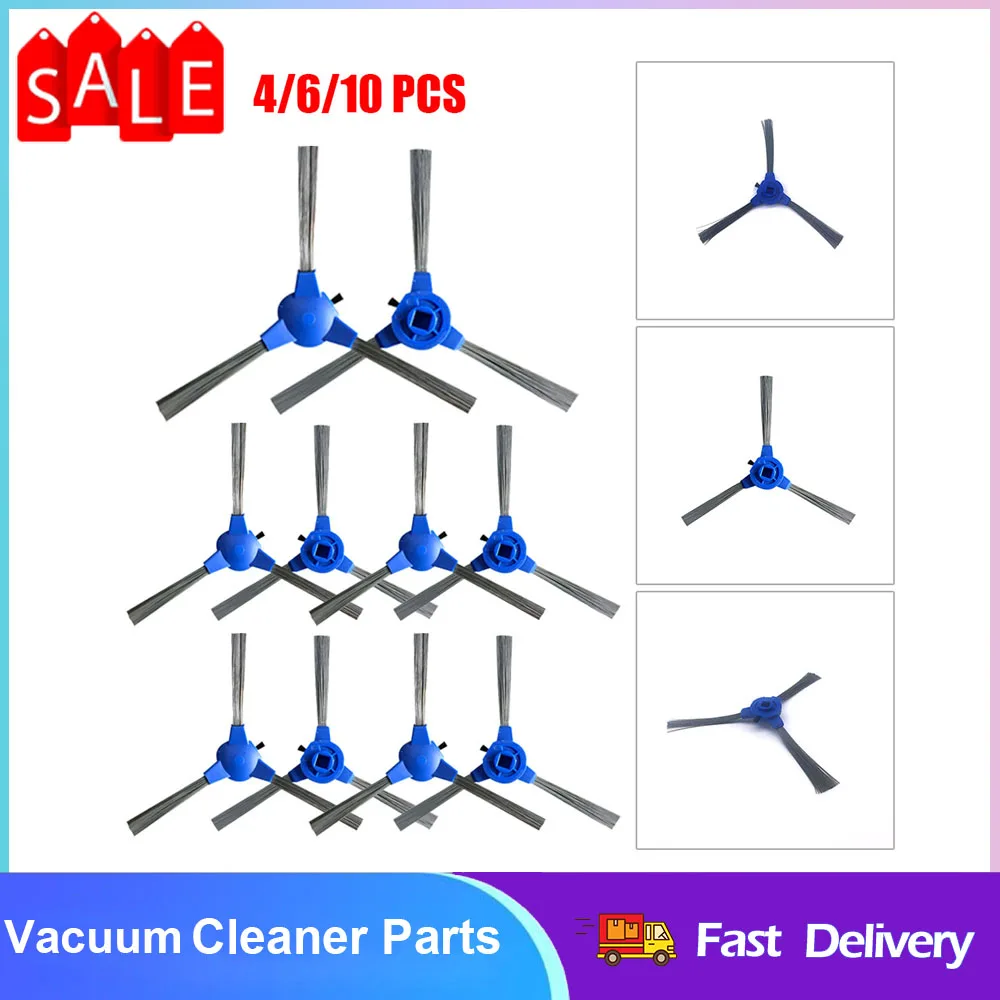 

4/6/10pcs Side Brush Replacement For Conga 2290 Series Vacuum Cleaner Sweeping Parts Sweeper Cleaning Tool Accessories