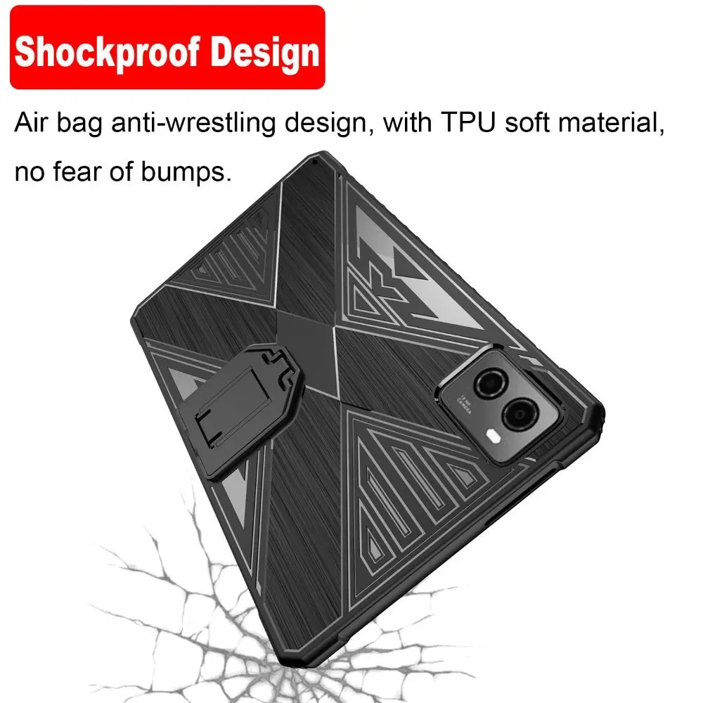 Shockproof Kickstand Tablet Case with Game Protective Design, 8.8