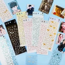 

Korean Luminous Animal Laser Stickers Scrapbooking Decorative DIY Idol Diary Album School Art Material Stationery Stickers Gift