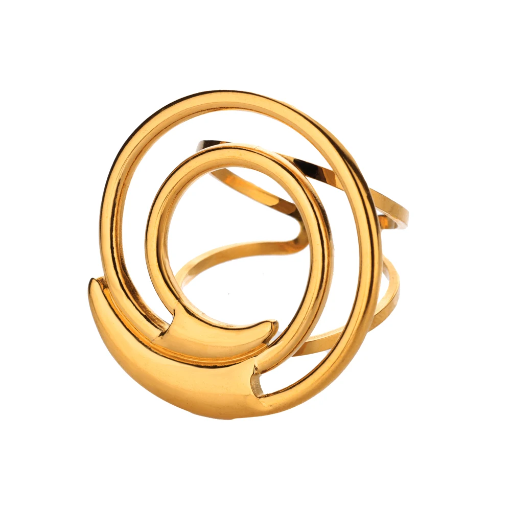 Stainless Steel Open Rings For Women Wedding Aesthetic