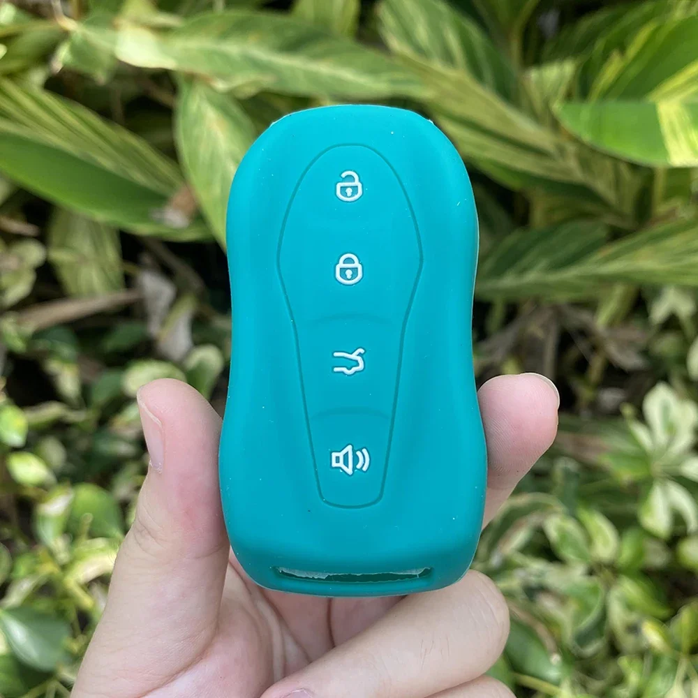 Key case cover car key shell 4 Button Silicone Car Fob Key Cover for Geely Boyue PRO etc