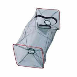Collapsible Nylon Mesh Fish Cage: Durable Trap for Crabbing and Shrimping Enthusiasts (1pc Cast Net)