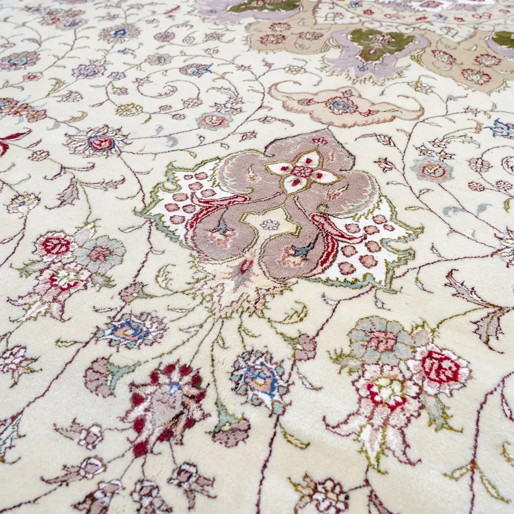 366x549cm Wool&Silk Oriental Rugs Premium Carpet Extra Large Handmade Rugs Persian Medallion Carpet Bedroom Living Dinning Room 4