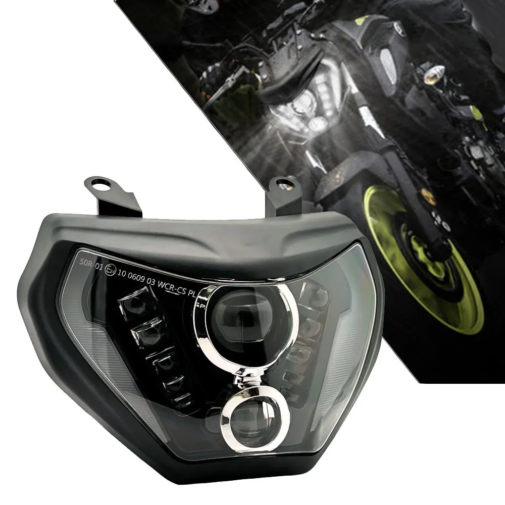 MT07 MT09 Motorcycle Headlight LED Moto light For MT07 2018 2019 For YAMAHA  Headlight MT09 FZ09 2014 2015 2016 DRL MT-09 MT-07. - AliExpress