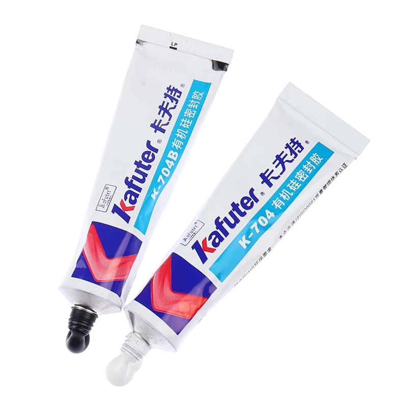 45g 실리콘 산업용 접착제 K-704 704B RTV 실리콘 고무 화이트/블랙 접착제 실리콘 실란트 사무용품