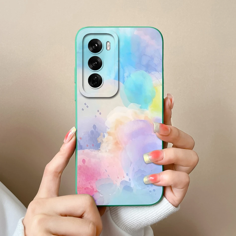 Tulips Cute Cat Soft Silicone Phone Case with Camera Protector