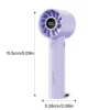 Portable Mini Fan, Handheld Fan with LED Display & Flashlight, 3 Speeds 2000mAh USB Rechargeable Battery Fan 6
