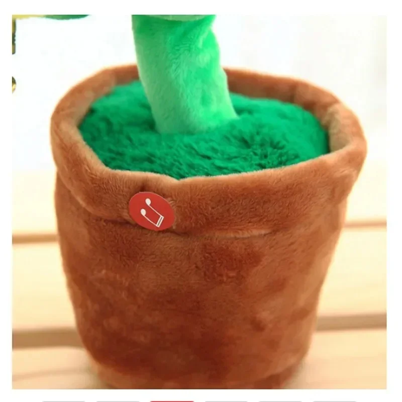 kids toys Singing And Dancing Cactus Sun Flower Toy Simulation Sunflower Dancing Playing Saxophone Bluetooth Musical Plush Toy 5