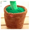 kids toys Singing And Dancing Cactus Sun Flower Toy Simulation Sunflower Dancing Playing Saxophone Bluetooth Musical Plush Toy 5