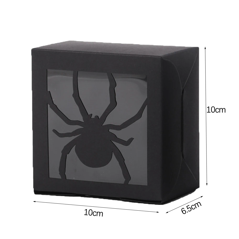 6Pcs Halloween Gift Boxes Paper Cartoon Pumpkin Ghost Bat Candy Cookie Boxes Kids Gift Packing Box Supplies Halloween Decoration