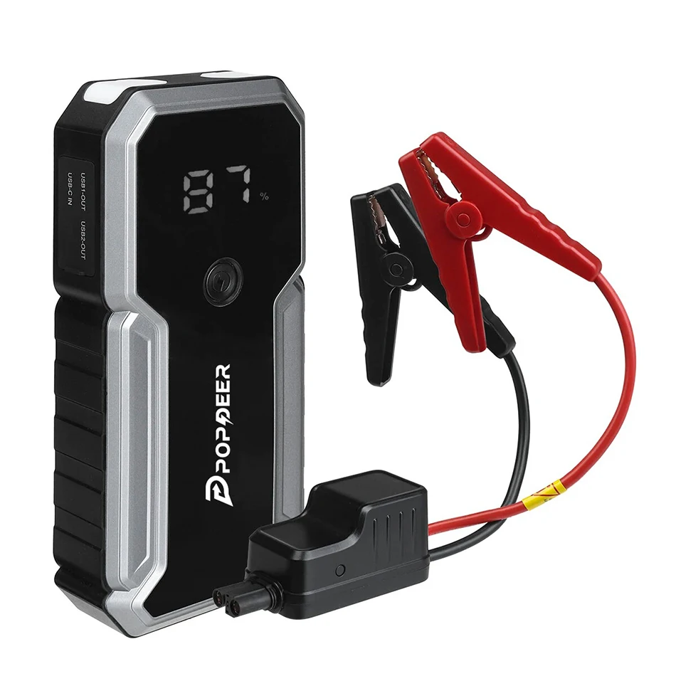 POPDEER PD-J01 ڵ  Ÿ,  USB  LCD ÷, 8.0 , 6.0L , 20000mAh, 2500A, 12V