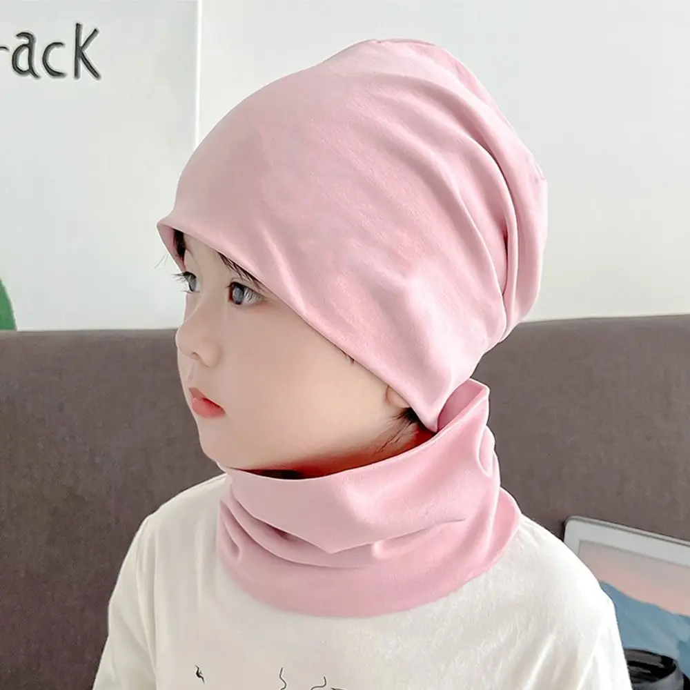 2-12세 겨울용 아동용 면 스카프, 신축성 있는 귀여운 어린이 목 보온 캐시미어 부드러운 넥워머, 남아 여아용