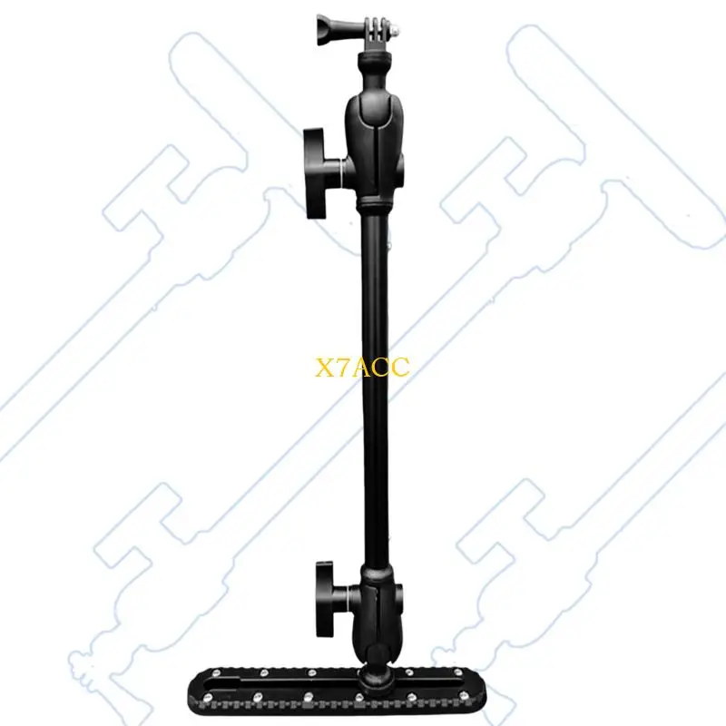 x7ac 범용 액션 카메라 마운트 조절 가능한 트랙 경량 카메라 랙