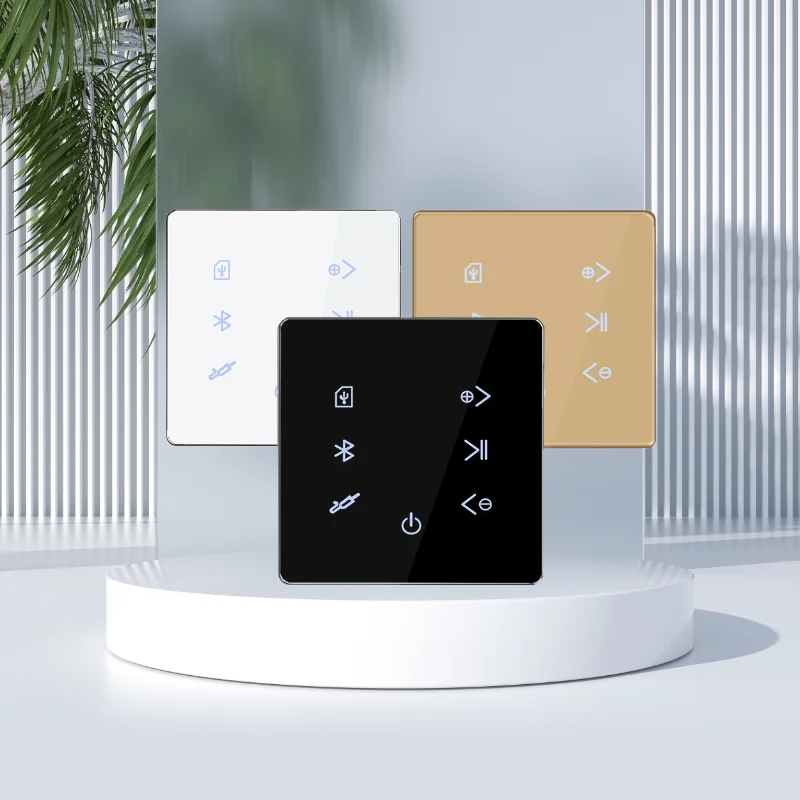 Prezzo Basso 86 Touch Screen Sistemi Home Theater Controller Musicale Di Sottofondo Ips Usb, Amplificatore Da Parete Bluetooth Con Scheda Sd