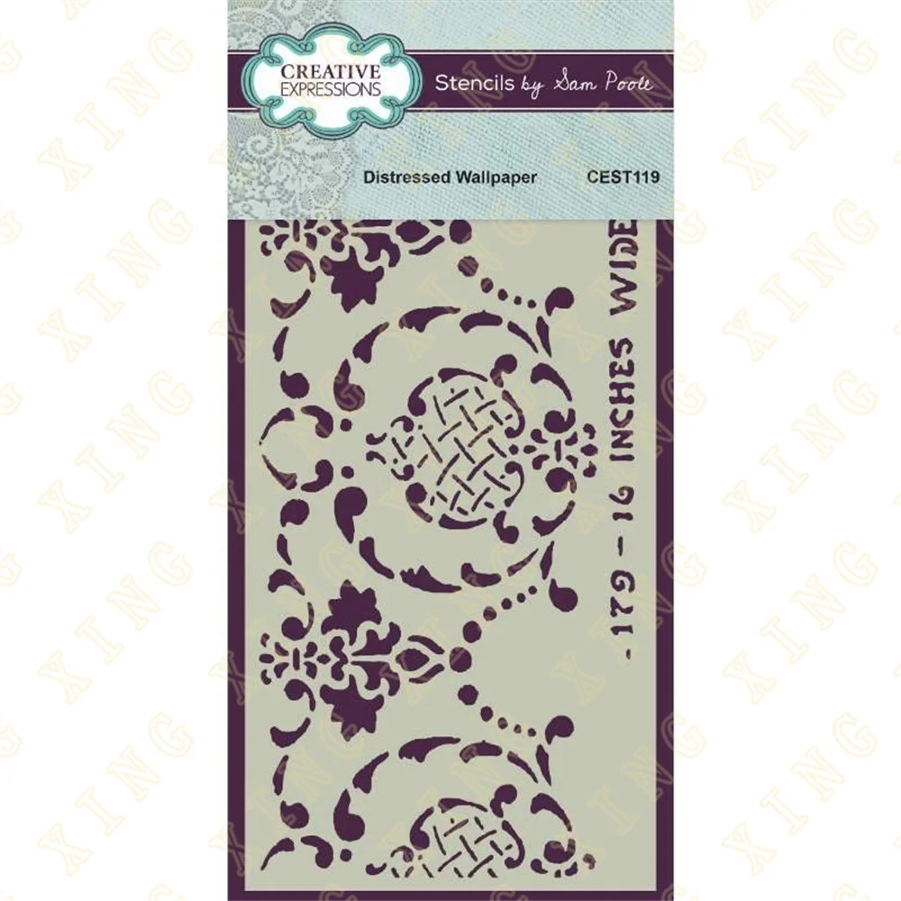 

New Distressed Wallpaper DIY Embossing Paper Card Template Craft Layering Stencils for Walls Painting Scrapbooking Stamp Album