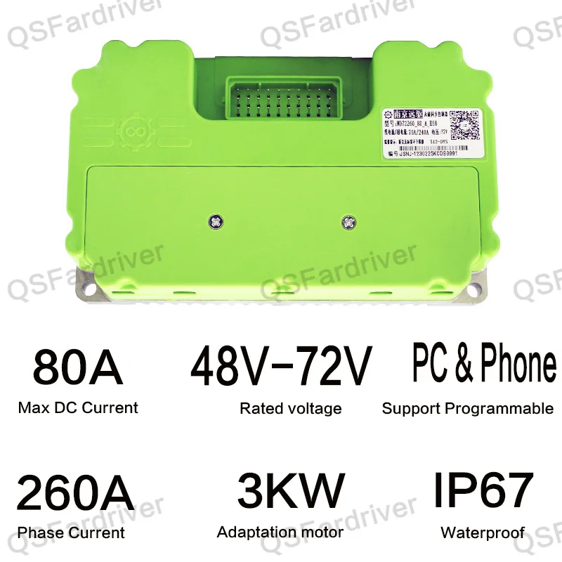 ND602　 ND72260 Display Kit Fardriver 72V BLDC 80A/260A PMSM Sine Wave