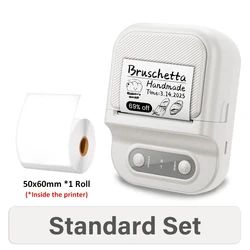 Compact Inkless Mini Label Printer for Home, Office, and Business Versatility (Printer)