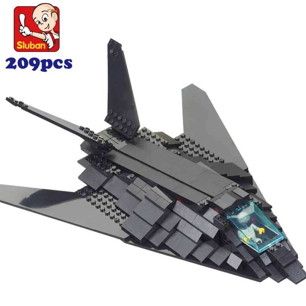 Строительные блоки sluban 0108 военная модель Стелс-бомбер 3D детская конструкция |