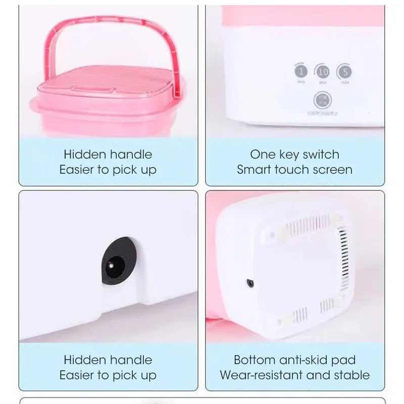2024 New Washing Machine For Clothes With Dryer Bucket Washing For Socks Underwear Mini Washing Machine With Drying Centrifuge 3