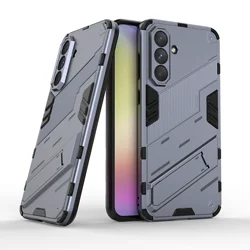 Punk Armor Shockproof Hard PC Case Cover - Rugged Protective s Coque for Galaxy A26 (GRAY)
