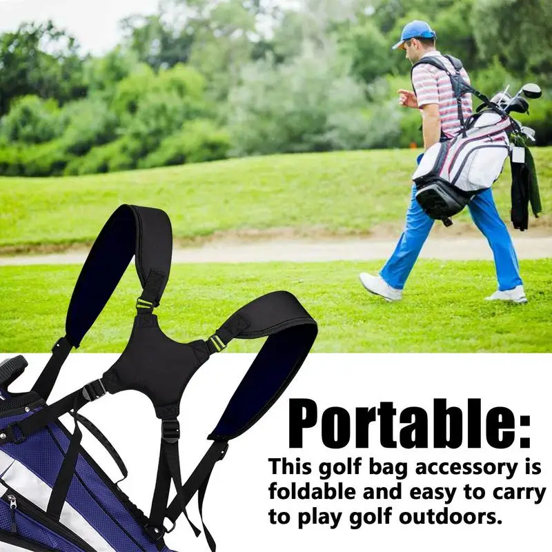  Golf Bag Shoulder Strap Comfortable Double Shoulder Straps  Replacement Backpack Carrying Strap Adjustable Padded Golf Bag Shoulder  Strap Comfortable : Sports & Outdoors