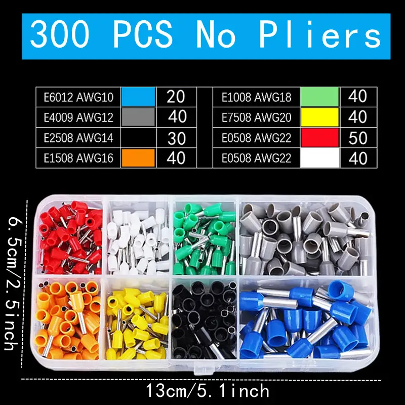Boxed VE Tubular Crimp Terminals,Cable Electrical Connector,Insulated Wire Connectors,Tube Type Terminal Crimping Pliers HSC86-4 - Image 17