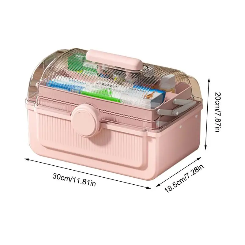 Craft Boxart Supply Box Medicine Organizer Craft Box Folding Design Storage Box Medicine Box With Portable Handle For Home 6