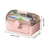 Craft Boxart Supply Box Medicine Organizer Craft Box Folding Design Storage Box Medicine Box With Portable Handle For Home 6