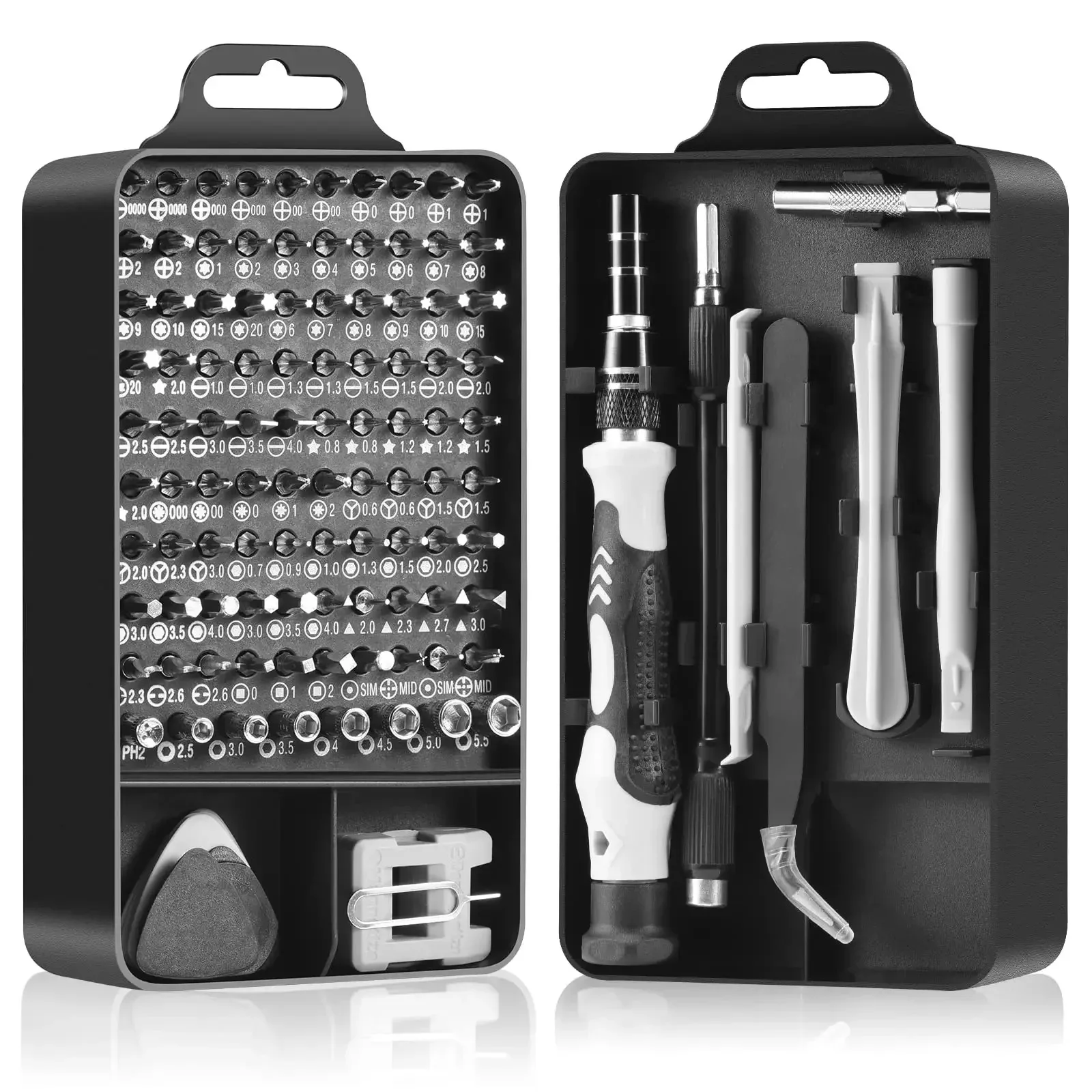 Precision Screwdriver Set 115 in 1 Professional Multi-Function Repair Tool with 98 Magnetic Screw Driver Bits for iPhone Glasses