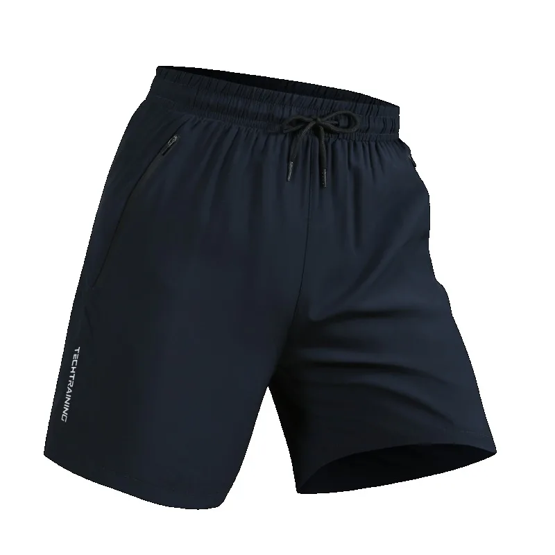 Zipper Pocket Shorts Men Gym Sport Running Squat Fitness Workout Man Short Pants Breathable Quick Dry Drawstring Men's Shorts 6