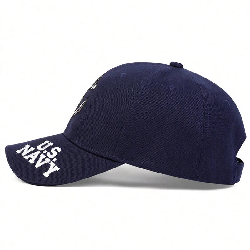 Unisex-Baseballmützen mit Anker-Stickerei, für Frühling und Herbst, für den Außenbereich, verstellbare Freizeithüte, Papa-Hut, Sonnenschutzhut – Detail 7